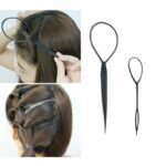 2pcs/Set Magic Plastic Magic Hair Braid Ponytail Styling Tool Girls Women Messy Bun Hair Bun Maker Hair Accessories Clip Tool