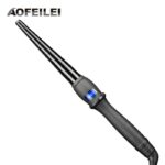 Ceramic Hair Curling Wand - Electric Styling Tool - Professional Hair Curling Wave Cone - Image 2