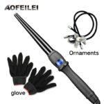 Ceramic Hair Curling Wand - Electric Styling Tool - Professional Hair Curling Wave Cone