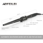 Ceramic Hair Curling Wand - Electric Styling Tool - Professional Hair Curling Wave Cone - Image 4