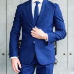 2019 Royal Blue Men's Suit Dress Slim Fit Wedding Official Custom New 2 Pieces (Jacket + Pants)