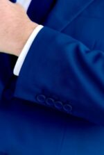 2019 Royal Blue Men's Suit Dress Slim Fit Wedding Official Custom New 2 Pieces (Jacket + Pants) - Image 2
