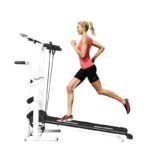 2019 new treadmill, folding mechanical treadmill, fitness treadmill, multi-function silent fitness equipment treadmill with belt - Image 2