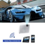 AUN LED Mini Projector D40W,Video Beamer for Home Cinema.1600 Lumens, Support HD, Wireless Sync Display For iPhone/Android Phone - Image 2