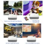 AUN LED Mini Projector D40W,Video Beamer for Home Cinema.1600 Lumens, Support HD, Wireless Sync Display For iPhone/Android Phone - Image 4