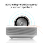 AUN LED Mini Projector D40W,Video Beamer for Home Cinema.1600 Lumens, Support HD, Wireless Sync Display For iPhone/Android Phone - Image 5