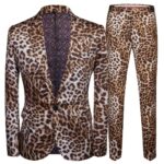 Men's Faux Leopard Blazer Suit - Image 5