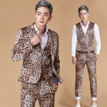 Men's Faux Leopard Blazer Suit - Image 6