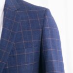 Dark Blue Checkered Suit Men Blue Check Suit Tailor Made Men Style Checkered Dress Suit Pants, 2019 Fashion Costume Sure Mesure - Image 3