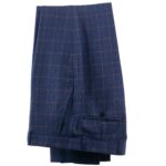 Dark Blue Checkered Suit Men Blue Check Suit Tailor Made Men Style Checkered Dress Suit Pants, 2019 Fashion Costume Sure Mesure - Image 5
