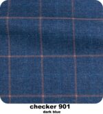 Dark Blue Checkered Suit Men Blue Check Suit Tailor Made Men Style Checkered Dress Suit Pants, 2019 Fashion Costume Sure Mesure - Image 6