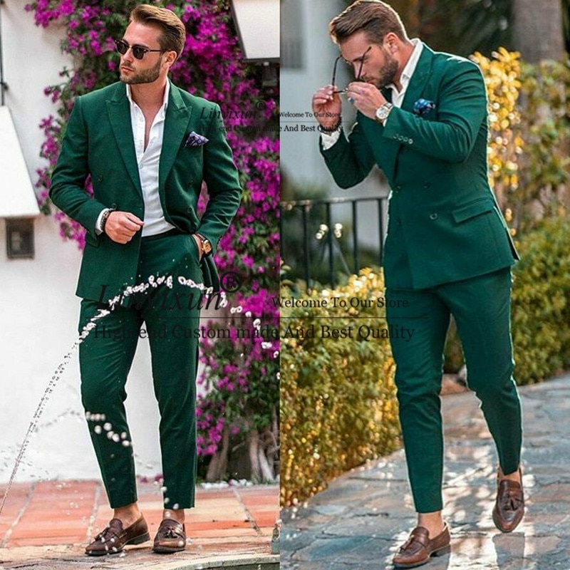 Green-New-Suits-Men-2019-Formal-men-suit-Double-breasted-Groom-Wedding-Wear-Tuxedos-Peak-Lapel