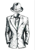 Grey Double Breasted Men's Suit - Slim Fit Jacket + Pant - Image 5