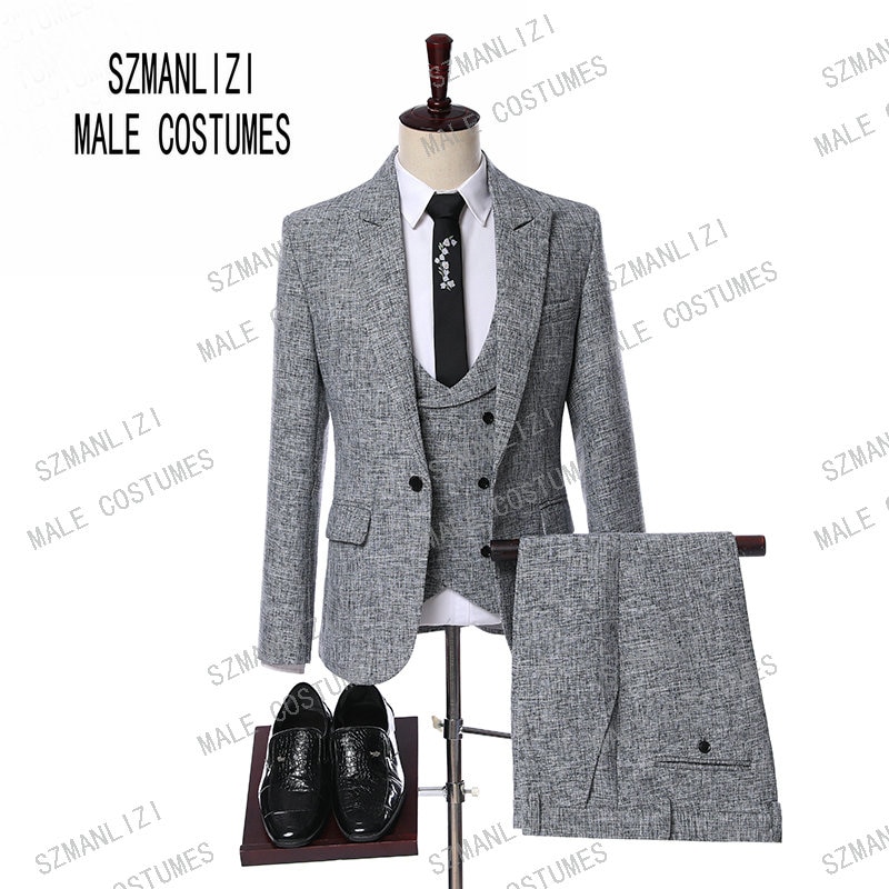 Latest-Coat-Pant-Designs-Suits-Men-2019-Custom-Made-Formal-Groom-Grey-Suit-Slim-Fit-Business