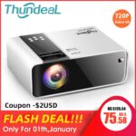 ThundeaL HD Mini Projector TD90 Native 1280 x 720P LED Android WiFi Projector Video Home Cinema 3D HDMI