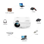 TouYinger LED Mini projector M4, 800x480 support Full HD video beamer for Home Cinema, 2200lumen movie projector Media Player - Image 4
