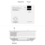 TouYinger LED Mini projector M4, 800x480 support Full HD video beamer for Home Cinema, 2200lumen movie projector Media Player - Image 5