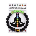 7 Chakra Bracelet with Meaning Cardfor Men Women Natural Crystal Healing Anxiety Jewellery Mandala Yoga Meditation Bracelet Gift - Image 4