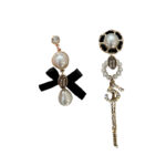 Asymmetrical Designer Earrings with Long Tassel - High Fashion Earrings - Image 5