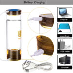 Glass Implanted Quantum Rich Hydrogen Generator Water Bottle Ionizer Anti-Aging Alkaline H2 Drinking Cup Wireless Transmission - Image 4