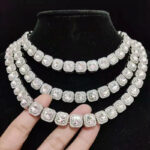 Elegant Women's Rhinestone 1/.5 mm Square Necklace - Image 2