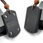 Pendant Square band diamond Scalar Energy Necklace anti radiation 4g 5g wifi radiation Blocker protection shungite Stone