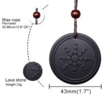 Quantum Pendant Scalar Energy Ion Necklace for Women Health Jewelry Lava Stone Pendants Protection Shungite Stone Jewelry - Image 2