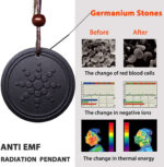 Quantum Pendant Scalar Energy Ion Necklace for Women Health Jewelry Lava Stone Pendants Protection Shungite Stone Jewelry - Image 3