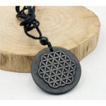 Russian Natural Authentic Shungite Pendant Stone - EMF Neutralizer Shungite Necklace Jewelry Protection - Radiation Harmonizer - 5G Blocker - Image 2