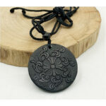 Russian Natural Authentic Shungite Pendant Stone - EMF Neutralizer Shungite Necklace Jewelry Protection - Radiation Harmonizer - 5G Blocker - Image 3