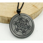 Russian Natural Authentic Shungite Pendant Stone - EMF Neutralizer Shungite Necklace Jewelry Protection - Radiation Harmonizer - 5G Blocker - Image 4