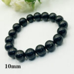 100% Natural Russian Shungite Bracelet, Healing Gem stone Jewelry Bracelet, 6mm 8mm 12mm 16mm Choices - Rich in Fullerenes - Image 3