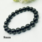100% Natural Russian Shungite Bracelet, Healing Gem stone Jewelry Bracelet, 6mm 8mm 12mm 16mm Choices - Rich in Fullerenes - Image 4
