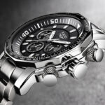 LIGE Top Brand Luxury Mens Watches Full Steel Watch Male Military Sport Waterproof Watch Men Quartz Clock Relogio Masculino