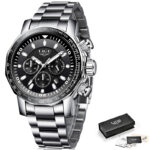 LIGE Top Brand Luxury Mens Watches Full Steel Watch Male Military Sport Waterproof Watch Men Quartz Clock Relogio Masculino - Image 6