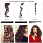 3-in-1 Interchangeable Ceramic Hair Styling Wand - Hair Curling Iron - Hair Curler Ceramic Hair Styling Tools - Image 2