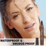 4 Points Eyebrow Pen 5 Colors Liquid Brow Pencil Dark Brown Microblading Eyebrow Pencil Waterproof Eyebrow Tattoo Pen Cosmetic - Image 6