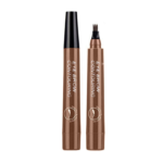 4 Points Eyebrow Pen Tattoo 5 Color Liquid Microblading Blade Fork Tip Brow Pencil Waterproof Gel Long Lasting Makeup - Henna Color - Image 6