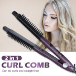 4-in-1 Ceramic Styler Hair Curler Brush for Straightening and Curling - Electric Hair Dryer - Image 4