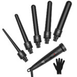 Professional 5-in-1 Hair Styling Wand for Curling Hair - Curling Iron - Hair Styling Tools 9-32mm - Hair Spiral Curling Iron Wand