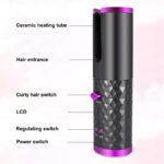 Cordless Curling Iron - Automatic Hair Curler with USB Charger - Hair Curling Iron Curls Waves Hair Styling Tools Cordless Ceramic Curly Rotating Styler Women - Image 2