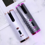 Cordless Curling Iron - Automatic Hair Curler with USB Charger - Hair Curling Iron Curls Waves Hair Styling Tools Cordless Ceramic Curly Rotating Styler Women