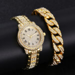 Diamond Women Watches Gold Watch Ladies Wrist Watches Luxury Brand Rhinestone Women's Bracelet Watches Female