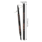Double-headed Eyebrow Pen With Brush Waterproof Eyebrow Tattoo Pencil Cosmetic Long Lasting Natural Color Liquid Eye Brow Pencil - Image 2
