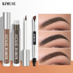 Eyebrow Gel Cream Pencil -Henna Tattoo Waterproof Eyebrow Pencil With Brush Smudge-proof Cosmetic Eyebrow Enhancer