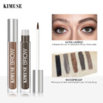 Eyebrow Gel Cream Pencil -Henna Tattoo Waterproof Eyebrow Pencil With Brush Smudge-proof Cosmetic Eyebrow Enhancer - Image 3