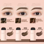 O.TWO.O Eyebrow Stamp Stencil Kit Eyebrow Shade 3 Colors Waterproof Long Lasting One Step Brow Stamp With 10pcs Stencils - Image 2