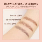 Ultra Fine Eyebrow Pencil Brow Enhancers 1.5mm Waterproof Long-lasting Double-Ended Brown Tint Shade Eyebrows Makeup - Image 2