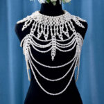 Simulated Pearl Shoulder Collar Body Chain Jewelry - Image 6