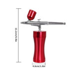 Airbrush Oxygen Atomizer Machine - 0.3mm Mini Air Compressor Kit Air-Brush Paint Spray Gun - For Makeup Skincare Nail Art Craft Cake - Facial Fog Mist Sprayer - Image 5